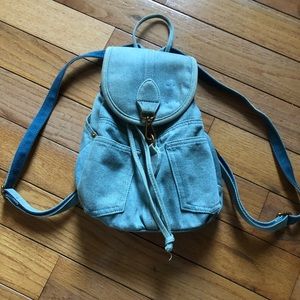 Denim Mini Backpack